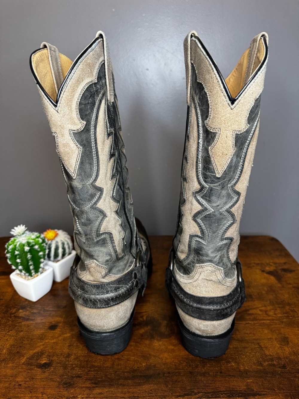 Stetson Outlaw Wings Biker Western/Biker boot - Picture 3 of 7